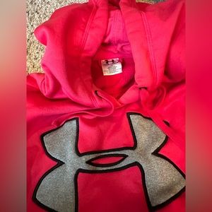 Pink Under Armor hoodie size L